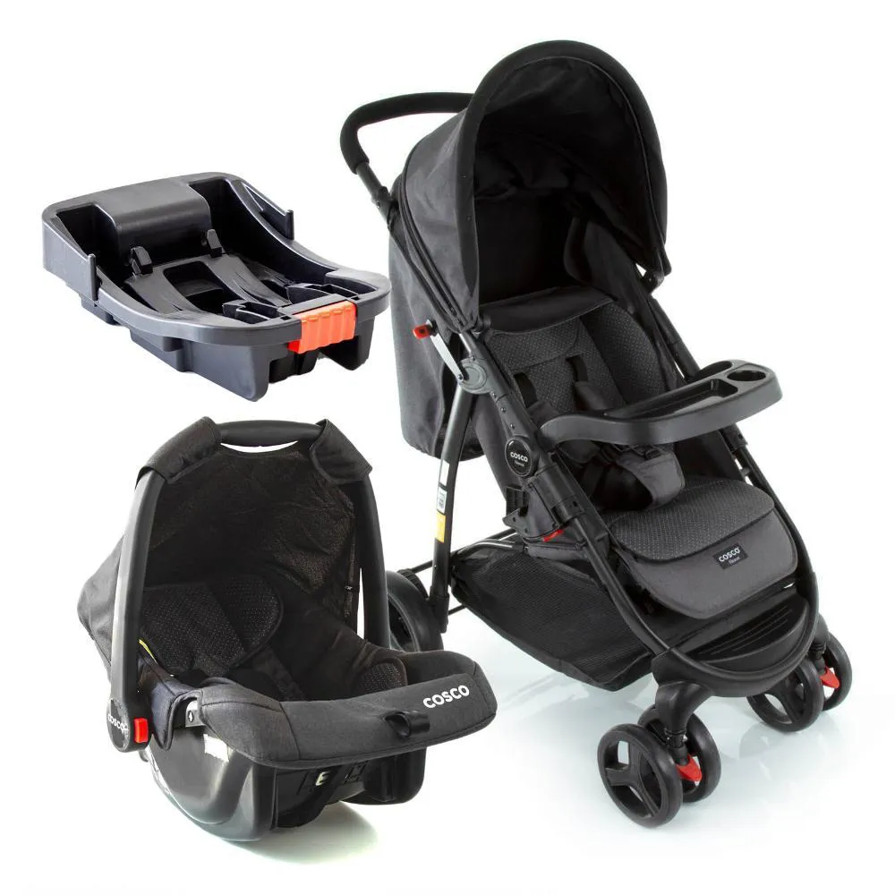 Travel System Nexus 3.0 Trio Cosco - Preto Poá