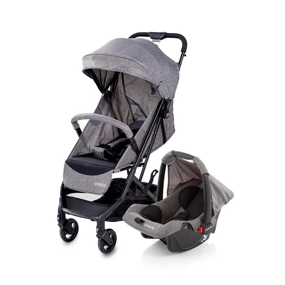 Travel System Minny Duo Cosco - Cinza Mescla