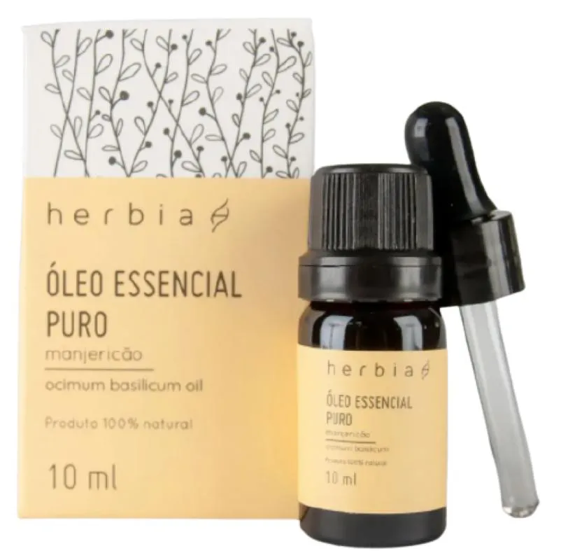 Óleo Essencial De Manjericão Herbia 10Ml