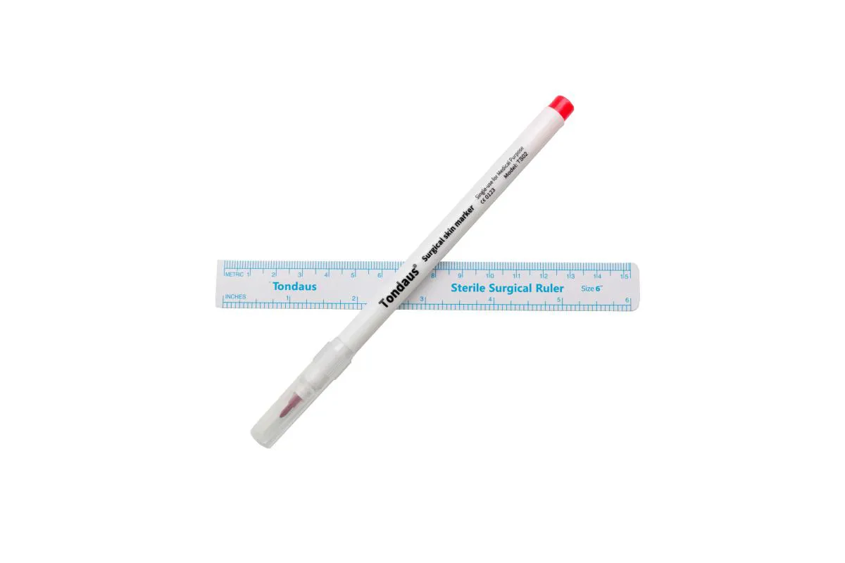 Caneta Marcação Cirurgica Tondaus 1.0Mm Vermelha Ts02 01 Un