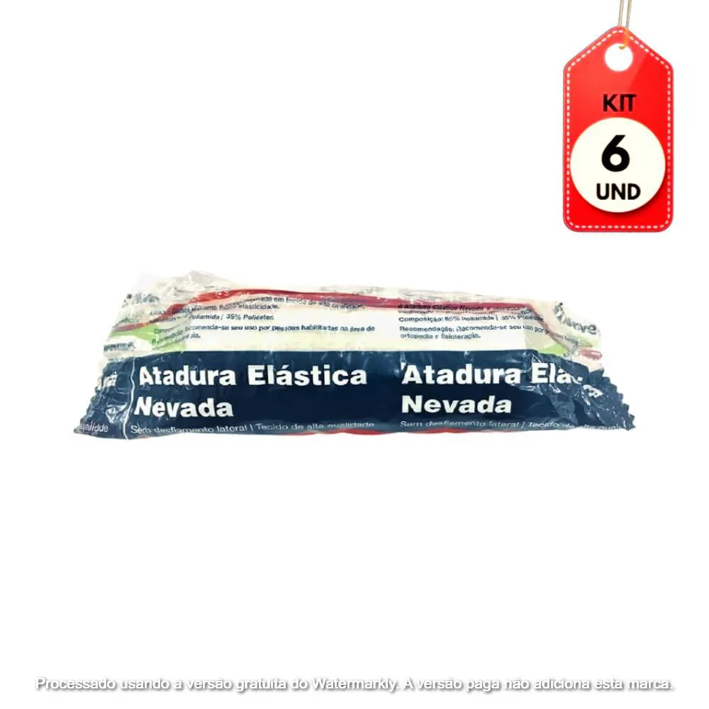 Kit C/06 Neve Atadura Elástica 10Cm