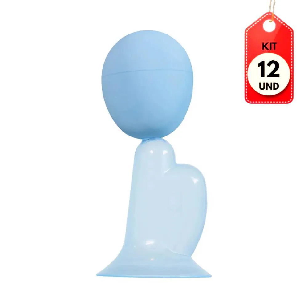 Kit C/12 Mercur Bc0500-Z Tira Leite Materno Azul