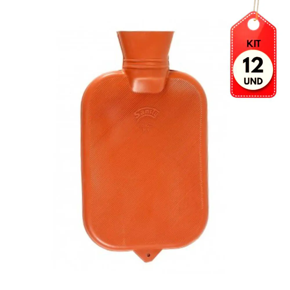 Kit C/12 Sanity Bolsa De Água Quente 20X30Cm