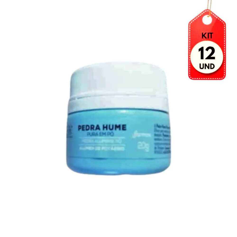 Kit C/12 Farmax Pedra Hume Em Pó 20G