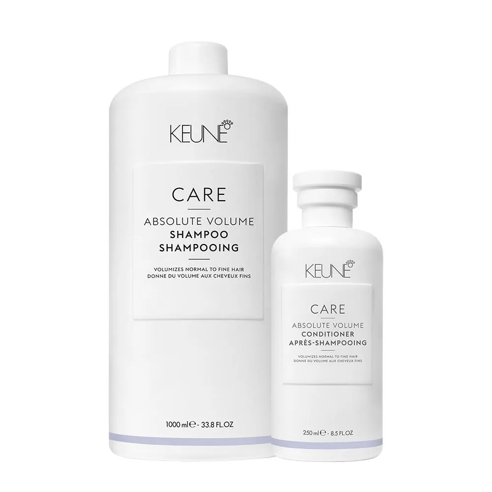 Kit Keune Care Absolute Volume Shampoo Litro E Condicionador 250Ml (2 Produtos)