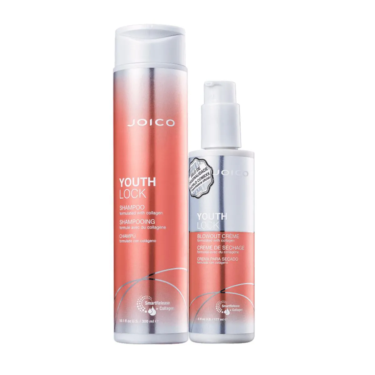 Kit Joico Youthlock Collagen Zero Frizz (2 Produtos)