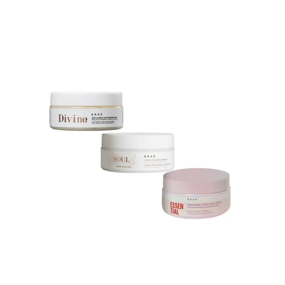 Kit Braé Cronograma Capilar 200G (3 Produtos)