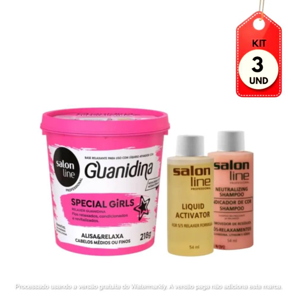 Kit C/03 Salon Line Guanidina Kit Relaxante Special Girls