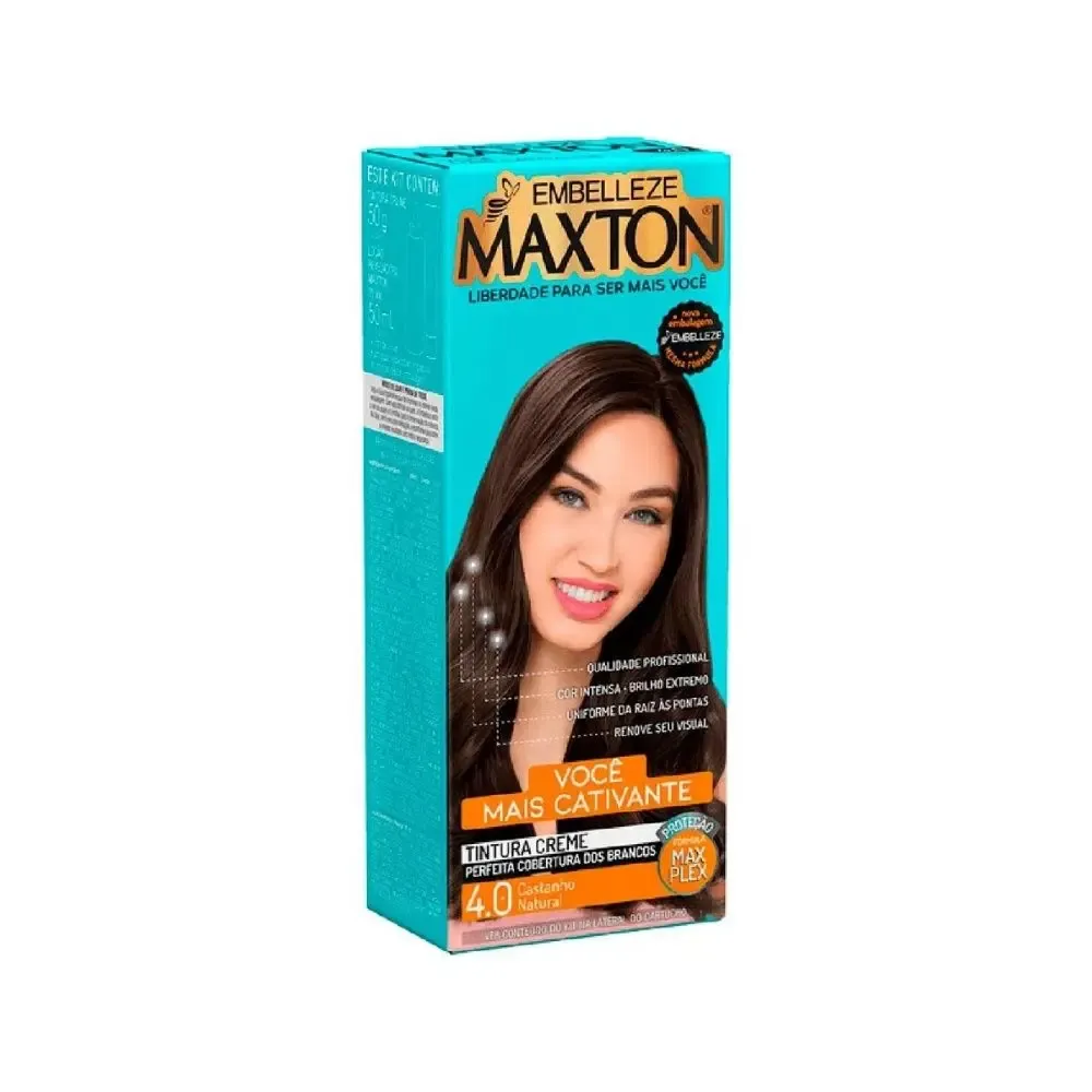 Tintura Maxton Prático 4.0 Castanho Natural