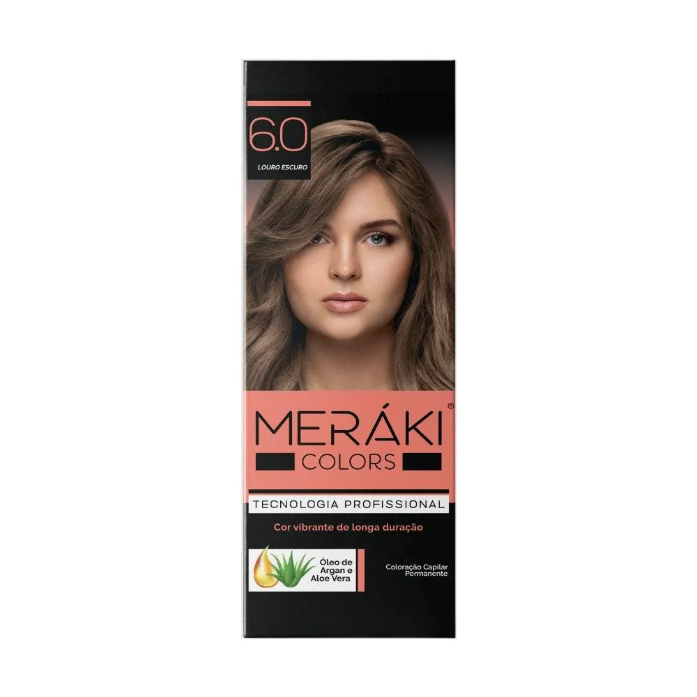 Kit Tintura Meráki Color Louro Escuro 6.0 125Gr