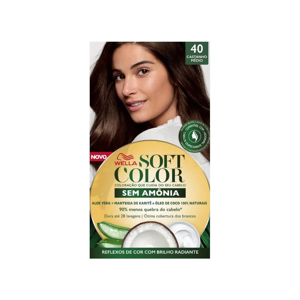 Tonalizante Soft Color 40 Castanho Médio