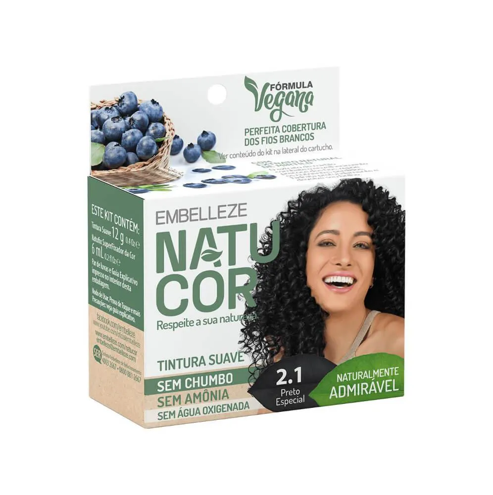 Natucor Tinta 2.1 Preto Especial 12G