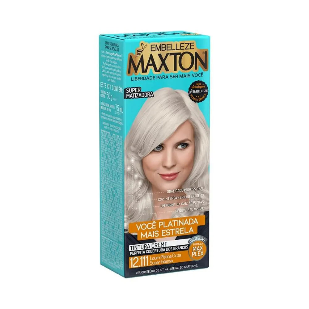 Maxton Tinta Kit 12.111 Louro Platina 50G