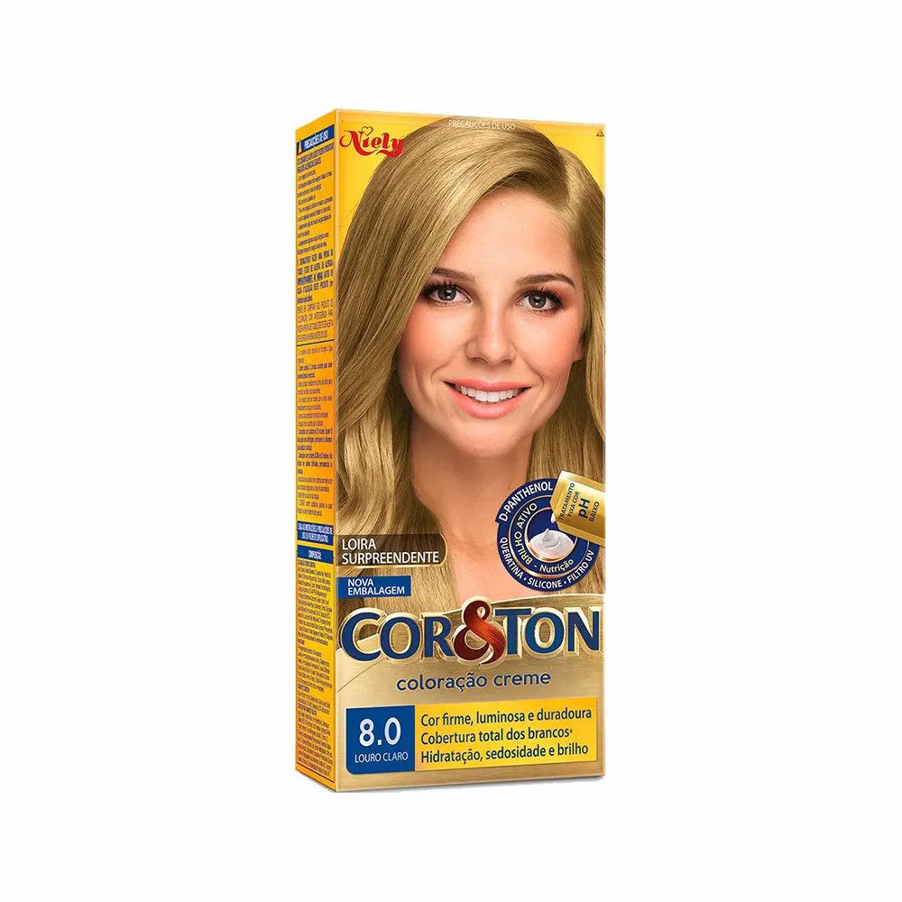 Tintura Cor & Ton 8.0 Louro Claro