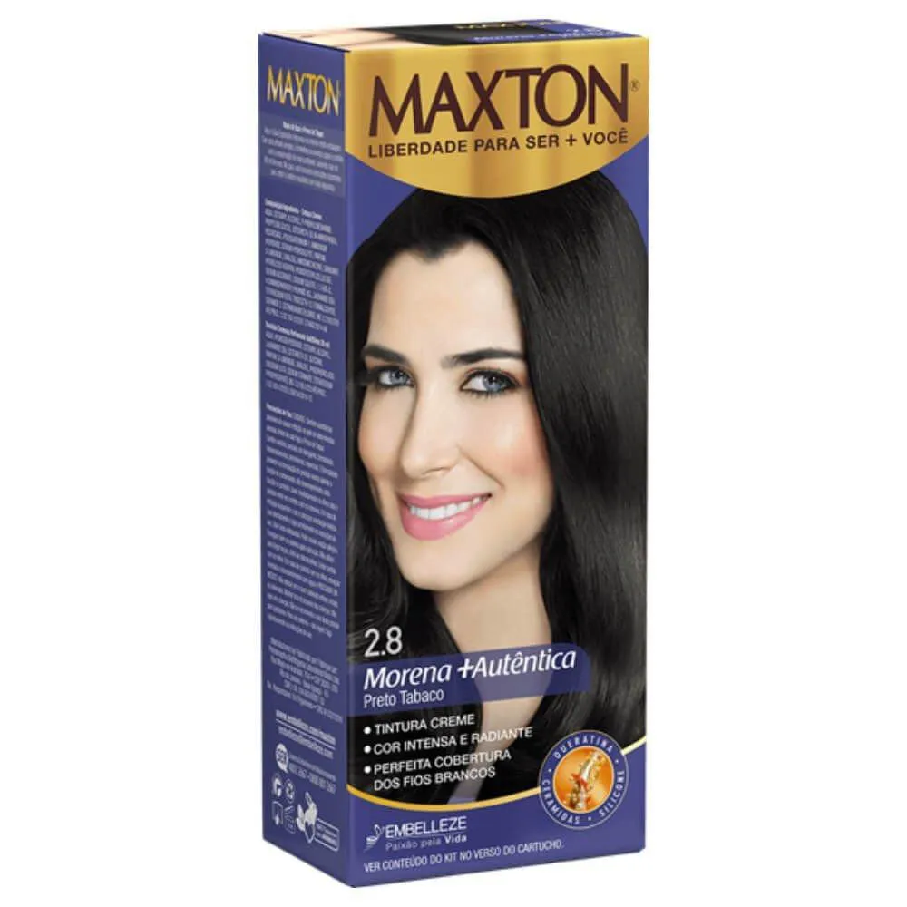 Maxton Tinta Kit 2.8 Preto Tabaco 50G