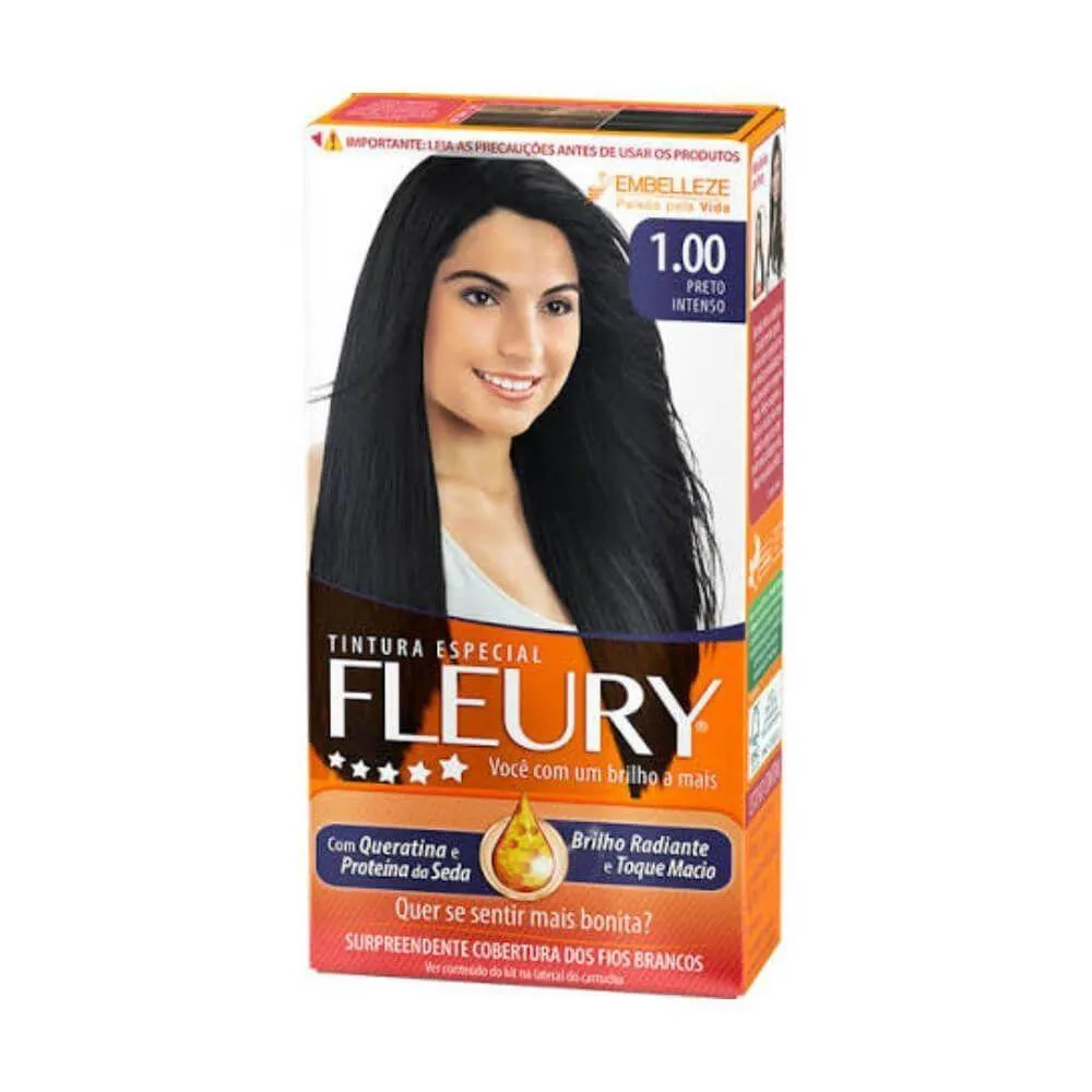 Fleury Tinta 1.00 Preto Intenso 35Ml