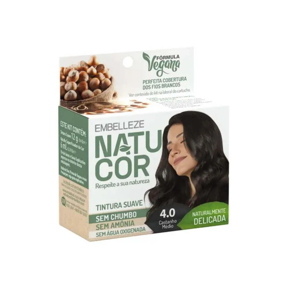 Natucor Tinta 4.0 Castanho Médio 12G
