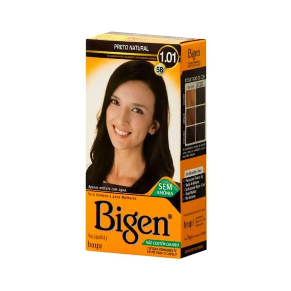 Bigen Tinta 58 Preto Natural