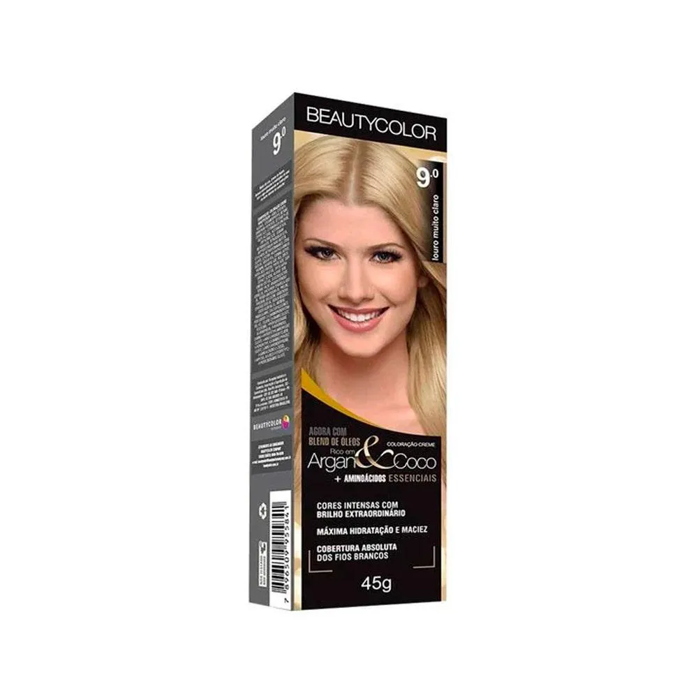 Tintura Beauty Color 9.0 Louro Muito Claro