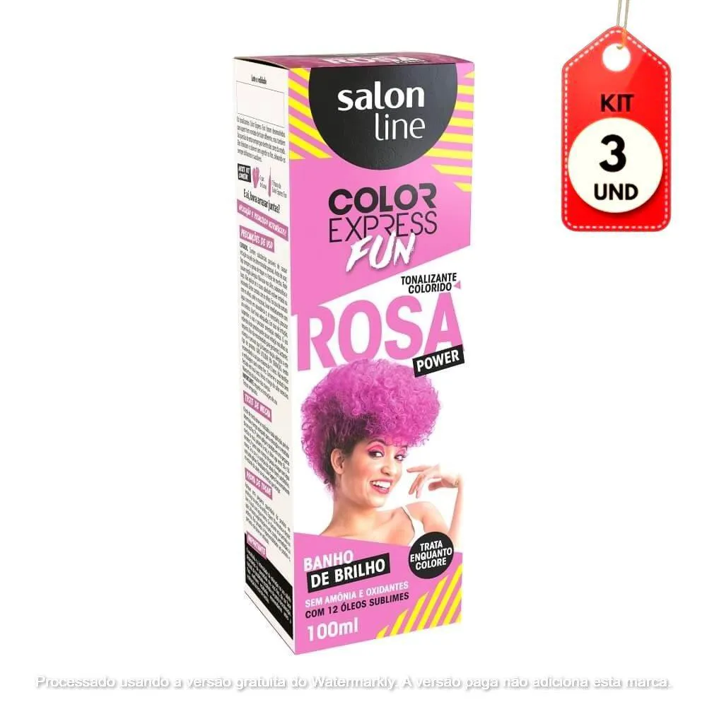 Kit C/03 Salon Line Color Express Tonalizante Rosa Power