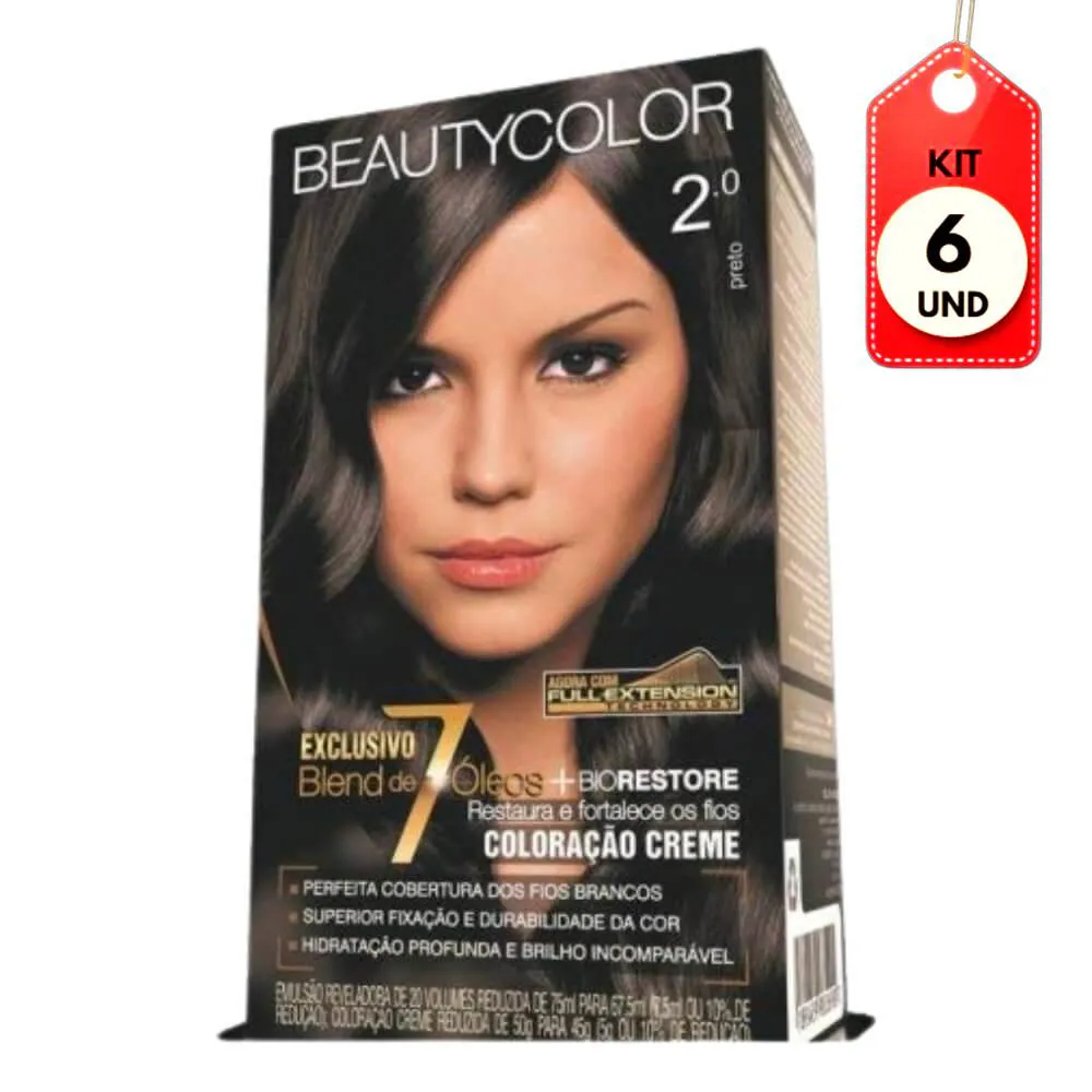 Kit C/06 Beautycolor Tinta Kit 2.0 Preto