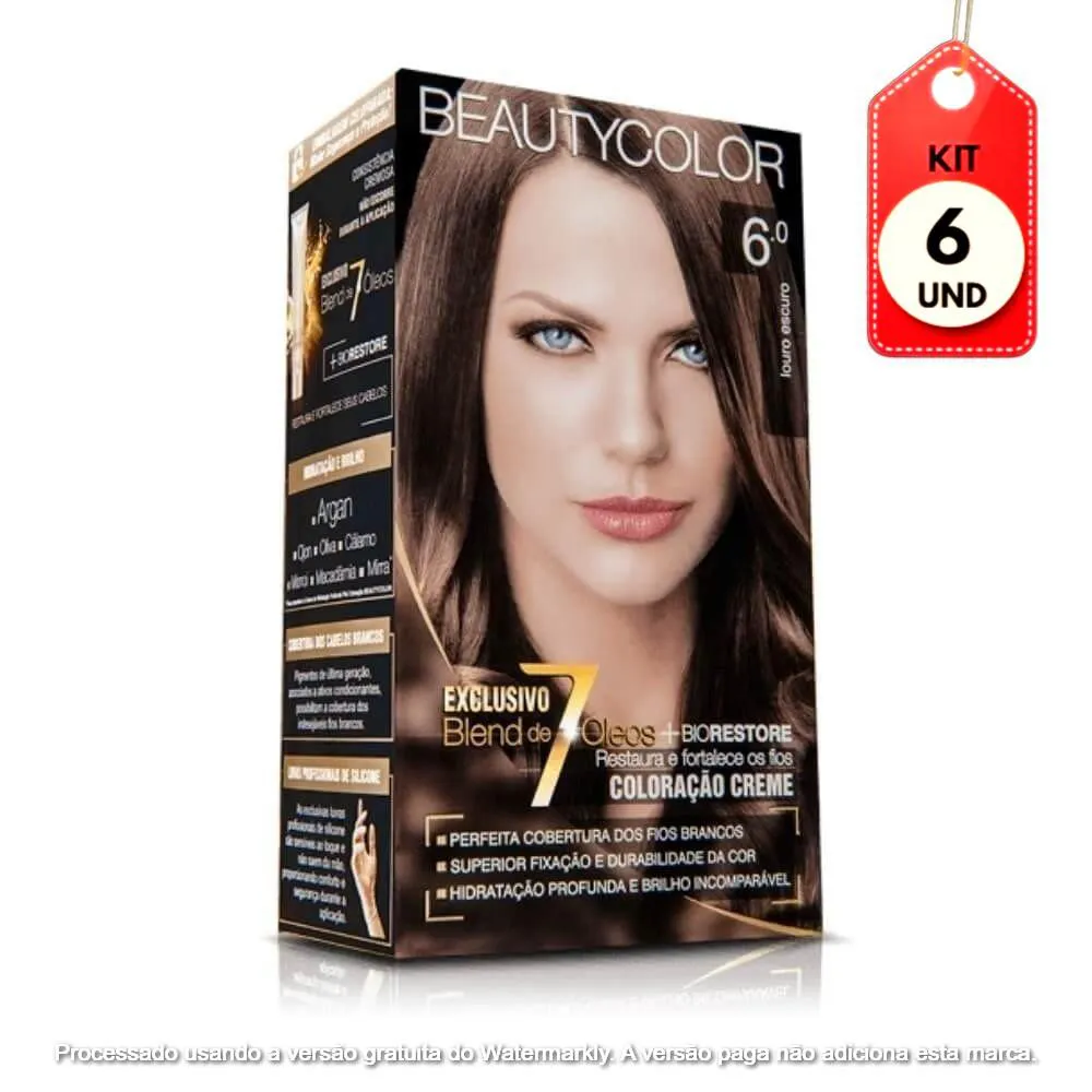 Kit C/06 Beautycolor Tinta Kit 6.0 Louro Escuro
