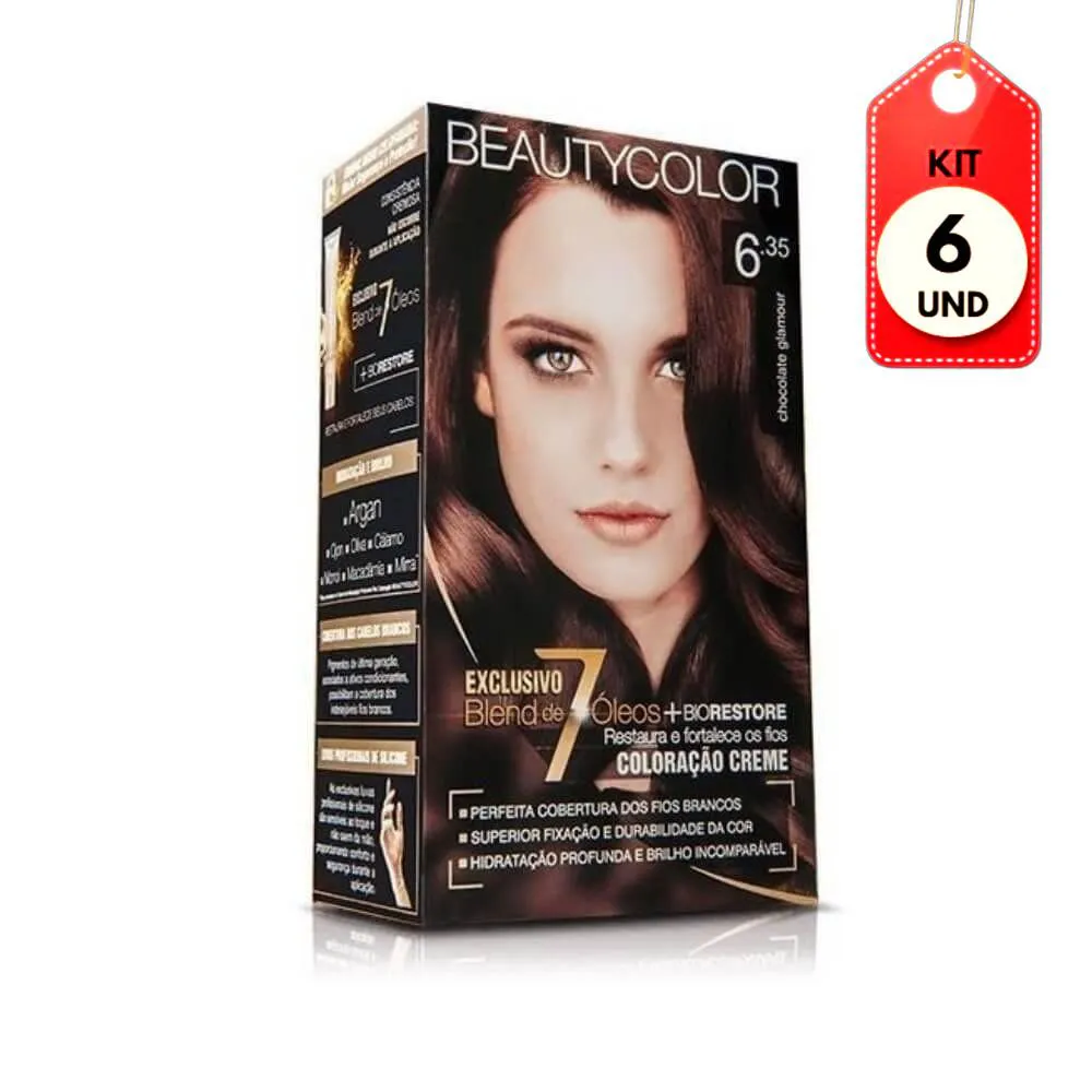 Kit C/06 Beautycolor Tinta Kit 6.35 Chocolate Glamour