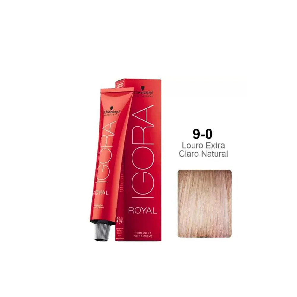 Tintura Schwarzkopf Igora Royal 9.0 Louro Extra Claro Natural