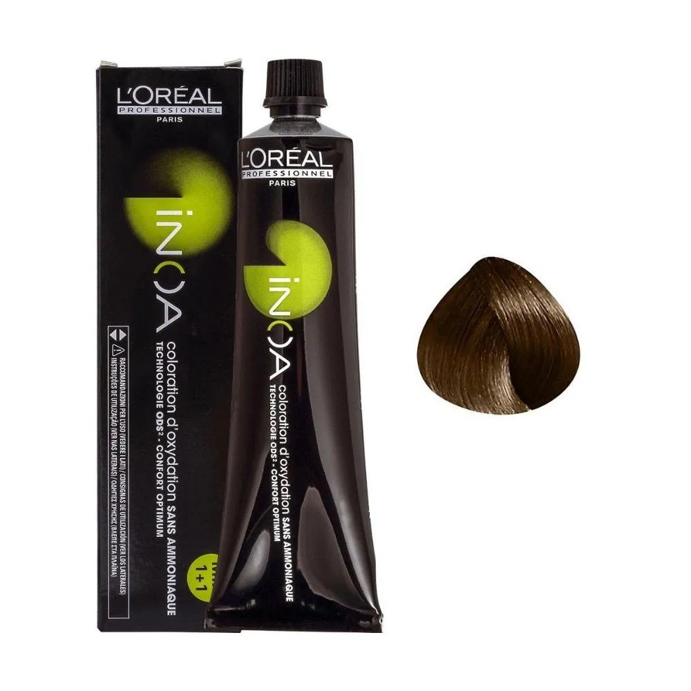 Tintura L'Oreal Profissional Inoa 6.3 Louro Escuro Dourado