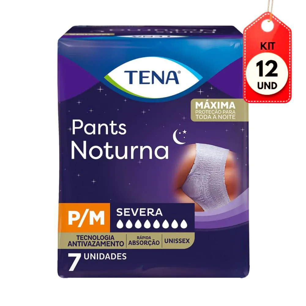 Kit C/12 Cotidian Pants Noturno Roupa Intima Incontinência P/M C/7