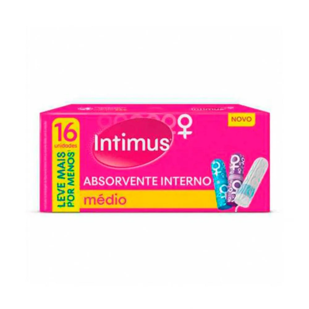 Absorvente Intimus Interno Médio C/16Un