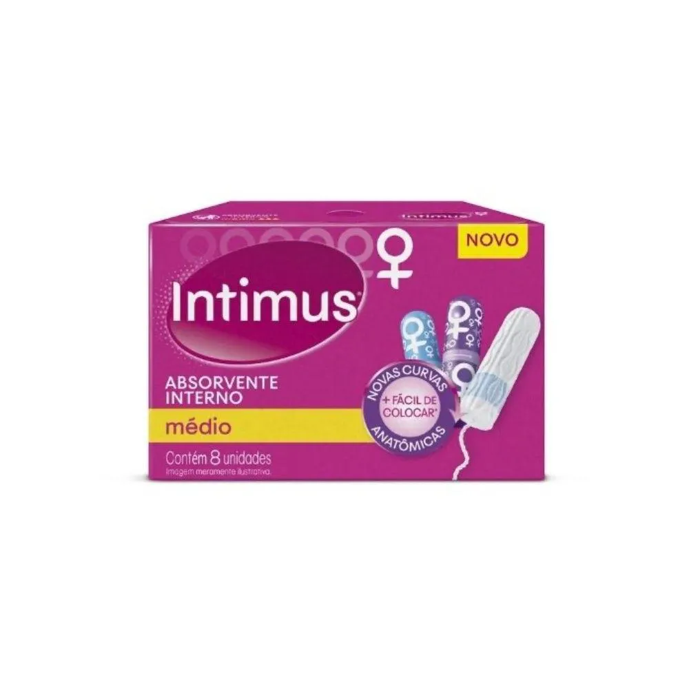 Absorvente Interno Intimus Médio C/8Un