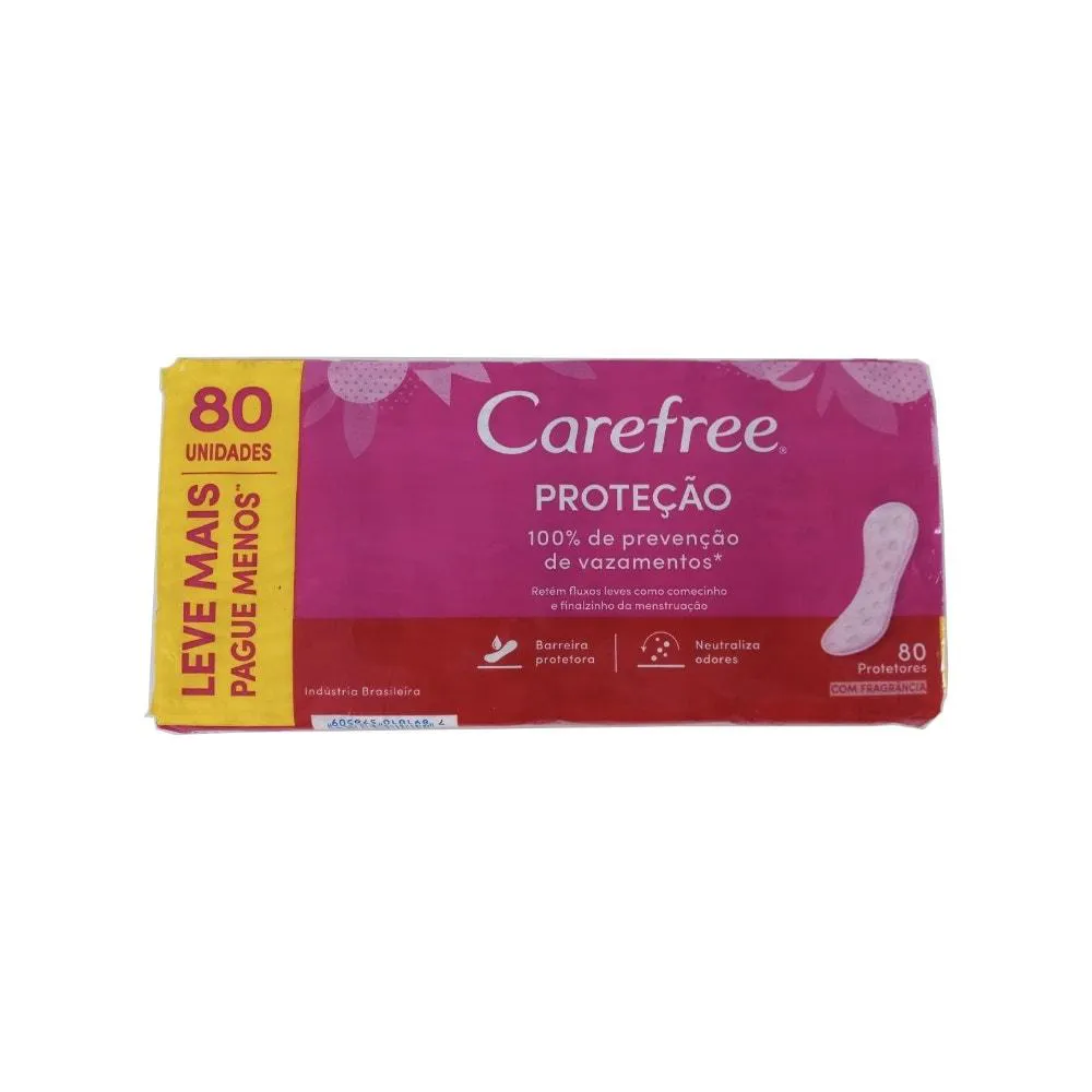 Absorvente Carefree Proteção Com Perfume  Lv80Pg60