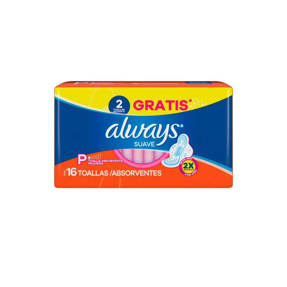 Absorvente Always Super Proteção Suave Com Abas 16 Unidades