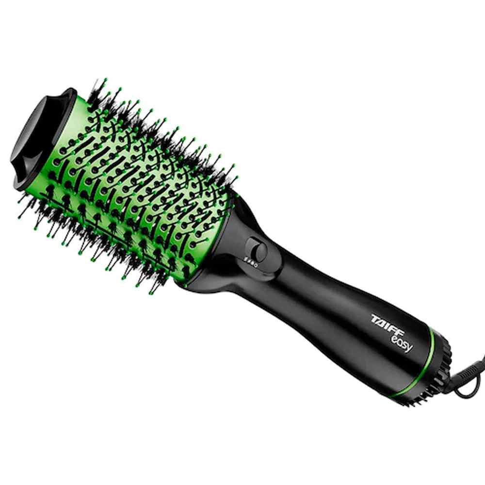 ESCOVA PROFISSIONAL P/ CABELO OVAL EASY TAIFF 127 OU 220V Verde 127v
