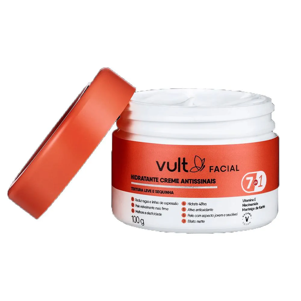 CREME HIDRATANTE FACIAL VULT ANTISSINAIS 100G
