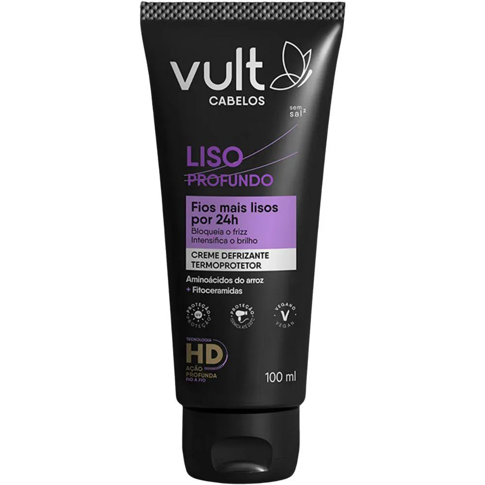 CREME DEFRIZANTE VULT LISO PROFUNDO 100ML