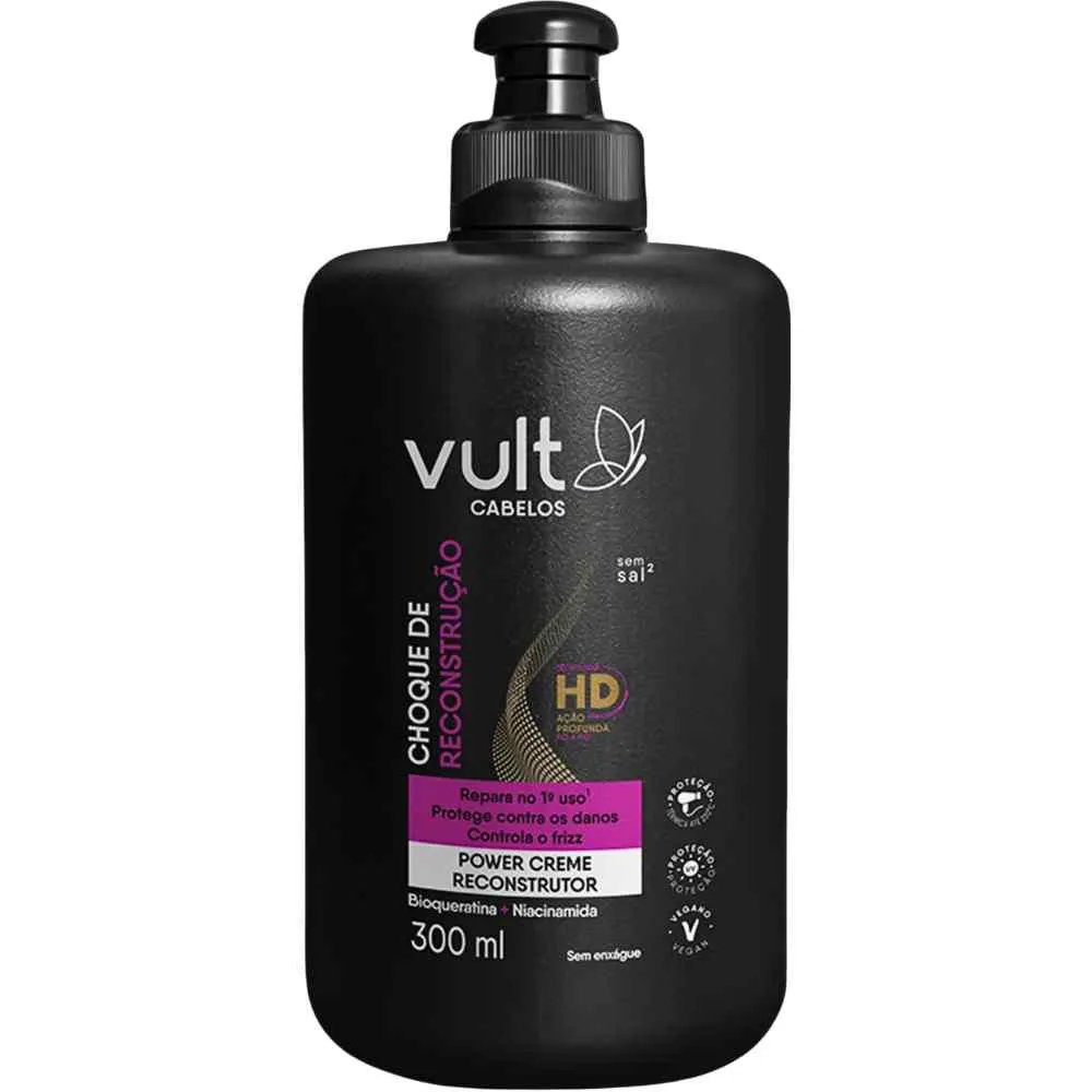 CREME DE PENTEAR VULT CHOQUE DE RECONSTRUçãO 300ML