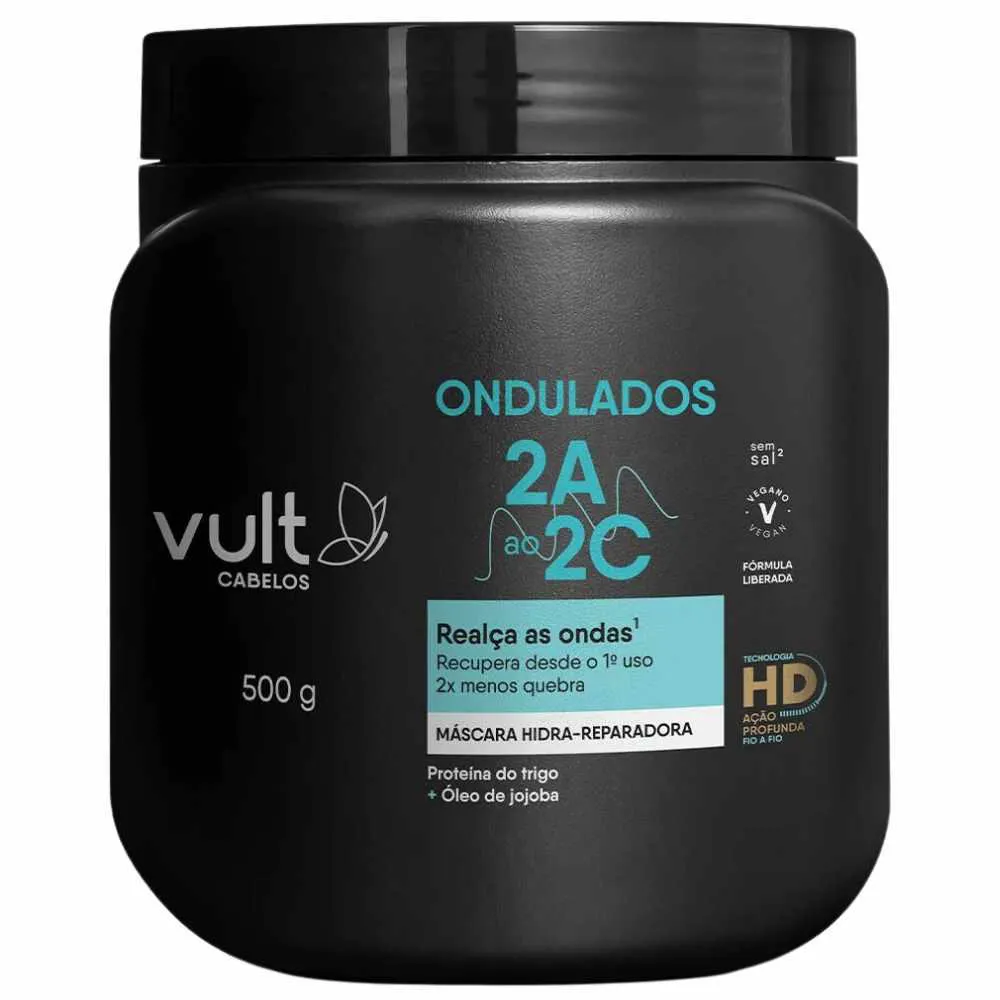MáSCARA VULT HIDRA REPARADORA ONDULADOS 500G