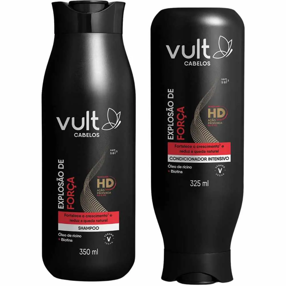 Combo Vult Shampoo e Condicionador Explosão de Força