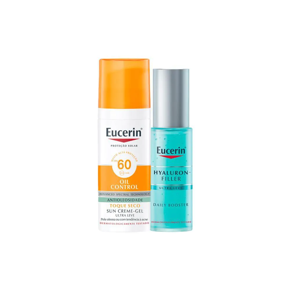 Kit Eucerin Oil Control - Protetor Solar Facial Fps60 50 E Gel Facial Hidratante