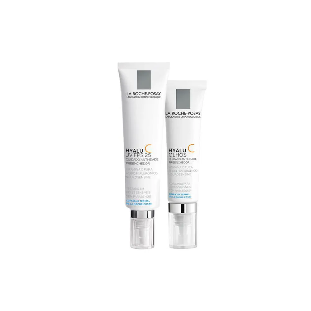 Kit Facial La Roche-Posay Redermic - Creme Anti-Idade Uv Fps 25 E Creme Para Os Olhos