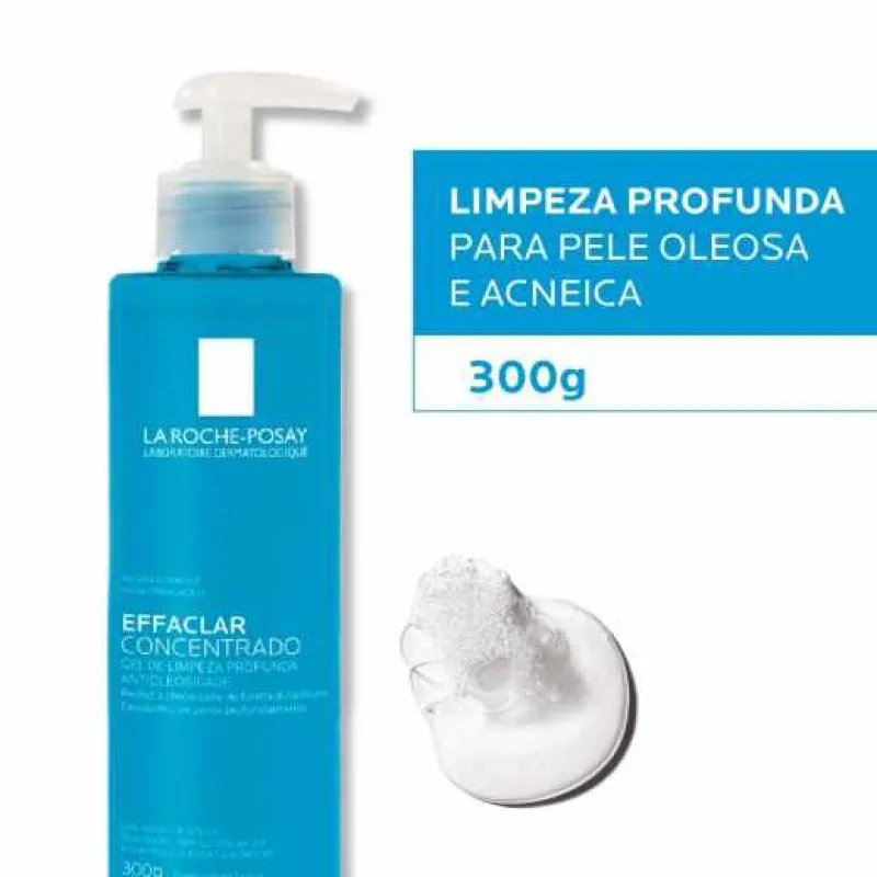Gel De Limpeza Facial Effaclar Concentrado La Roche-Posay 300G