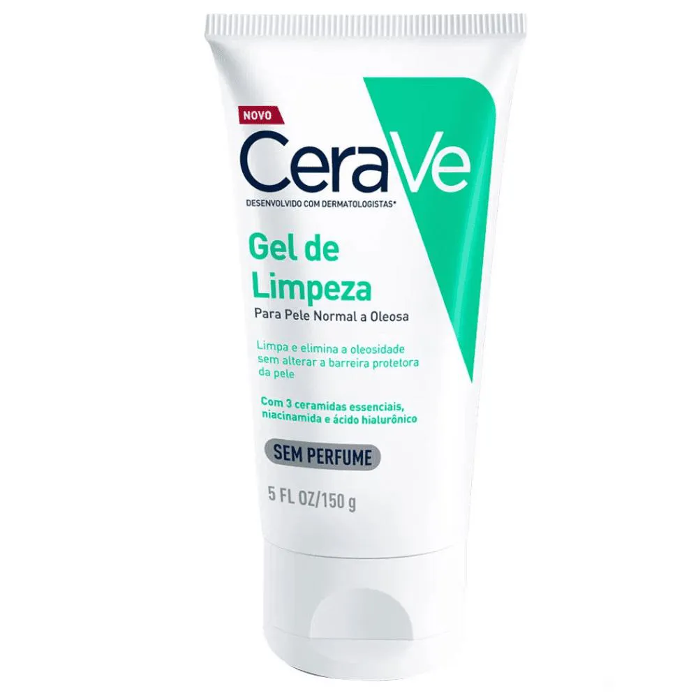 Cerave Gel De Limpeza Facial Pele Normal À Oleosa 150G