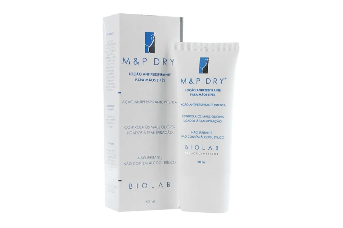 Biolab M&P Dry Loção Antiperspirante Para Mãos E Pes 60Ml