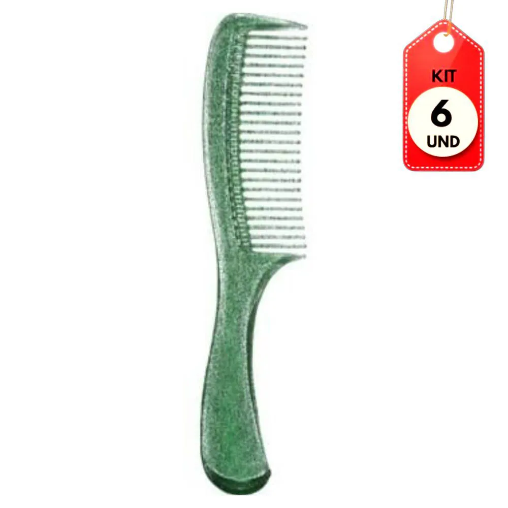 Kit C/06 Marco Boni 1361 Pente Hiper Transparente Glitter