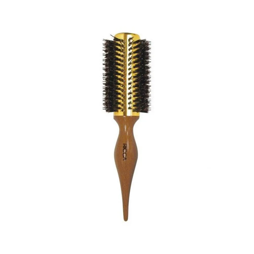 Escova De Cabelo Madeira Ricca Metal Point 25