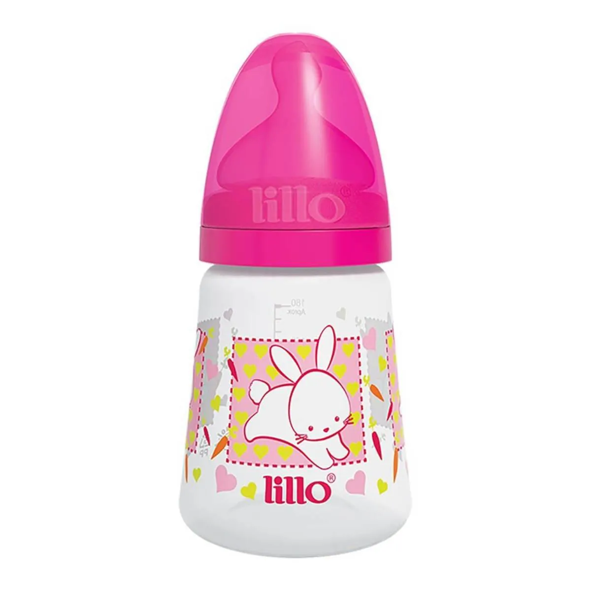 Inativação Comercial-MAMADEIRA DESING FASHION BICO SILICONE 0M+ 180ML ROSA LILLO