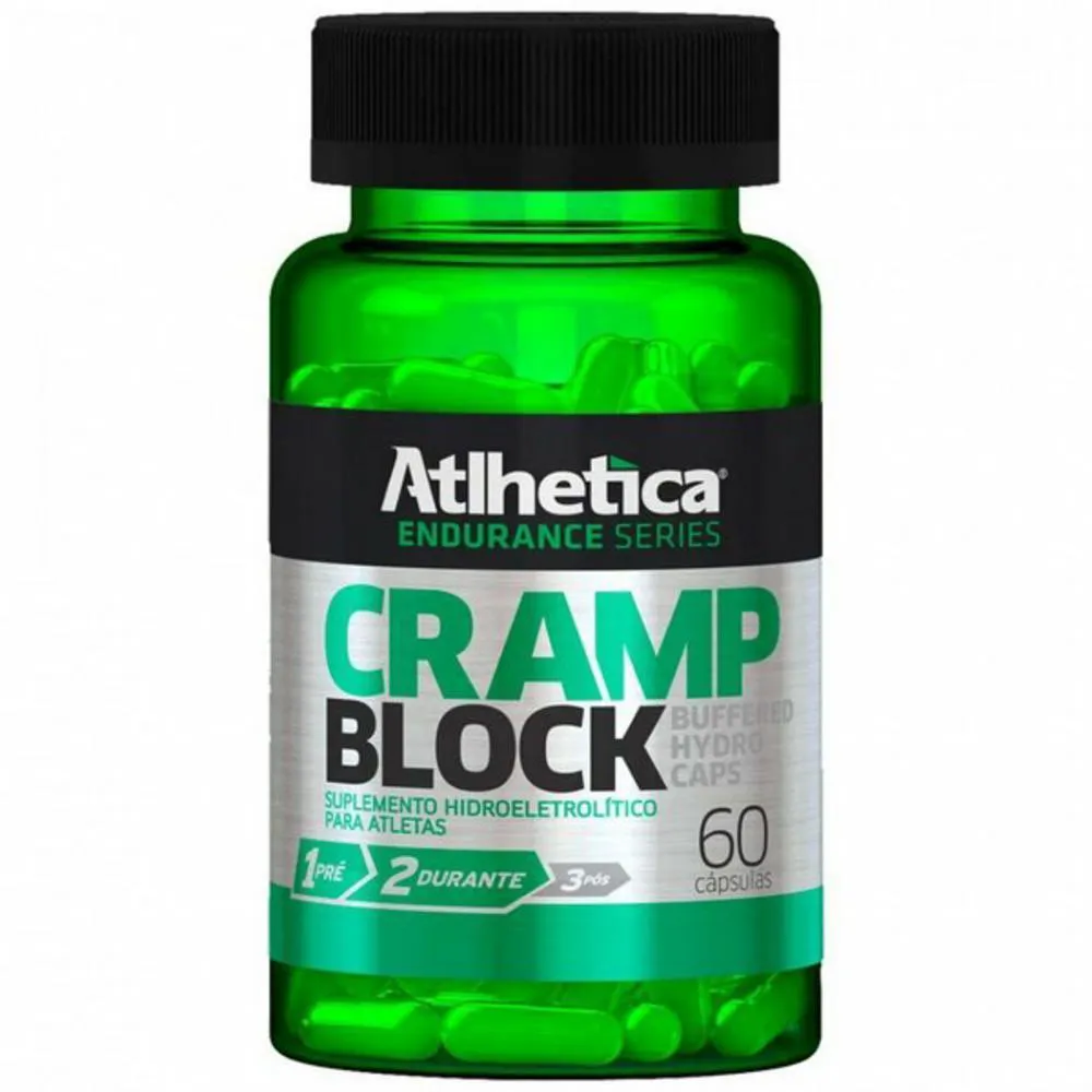 Cramp Block Buffered Hydro 60 Capsulas Atlhetica Nutrition