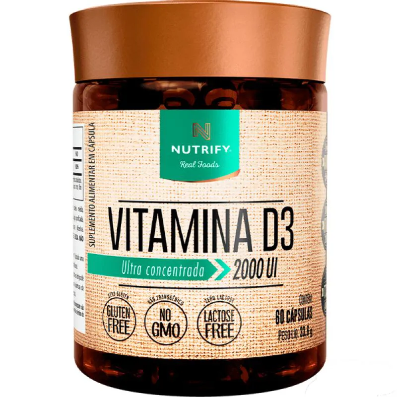 Vitamina D3 Nutrify 60 Cápsulas